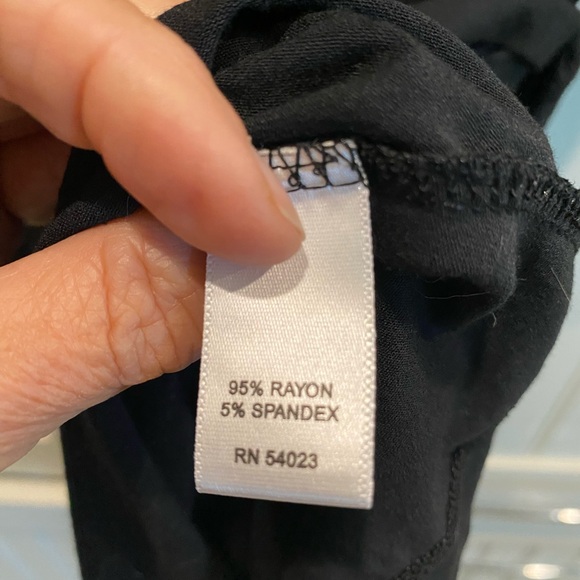 Banana Republic Black Long Sleeve Wrap Dress - L - Picture 5 of 7